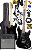 Midex RPH-30BK-50AMP Gül Klavye SSS 50W Amfili Elektro Gitar Seti